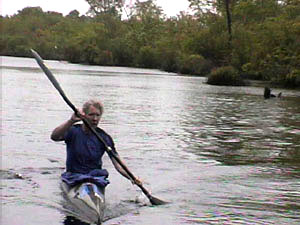 Elizabeth O'Connor training in K1, Carman's River, Brookhaven, NY